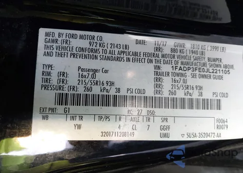 2018 Ford Focus Se from USA, damaged, VIN 1FADP3FE0JL221105